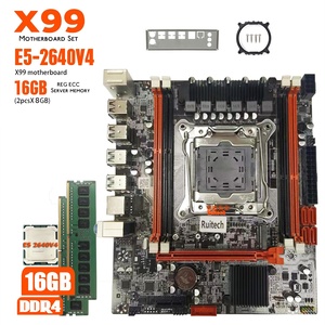 X99 Kit scheda madre con LGA 2011-3 Xeon E5 2640 v4 processore CPU 2*8G = 16GB <span class=keywords><strong>DDR4</strong></span> 2133MHz REG Ecc memoria RAM Combo - Product Image 1