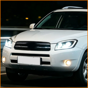 مجموعة مصابيح أمامية <span class=keywords><strong>LED</strong></span> كاملة لسيارة تويوتا RAV4 موديلات 2009-2012، عدسة إسقاط مزدوجة الشعاع عالية السطوع، سهلة التركيب والاستبدال - Product Image 6