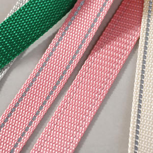 2CM2.5CM Woven Herringbone Animal Print Imitation <strong>Nylon</strong> High Tenacity Two Reflective Webbing <strong>Ribbon</strong> Accessories Garment Pet - Product Image 3