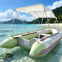 Bateau pneumatique rigide électrique de haute qualité pour la pêche en mer, la navigation et le dérive, en PVC, 8 personnes
