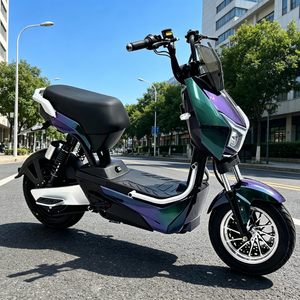 Motocicleta Eléctrica Inteligente Digital de Acero al Carbono de 48V 1000W para Adultos, Llantas Neumáticas de 14 Pulgadas, 3 Velocidades, Suspensión Trasera, para 2 Personas - Product Image 1