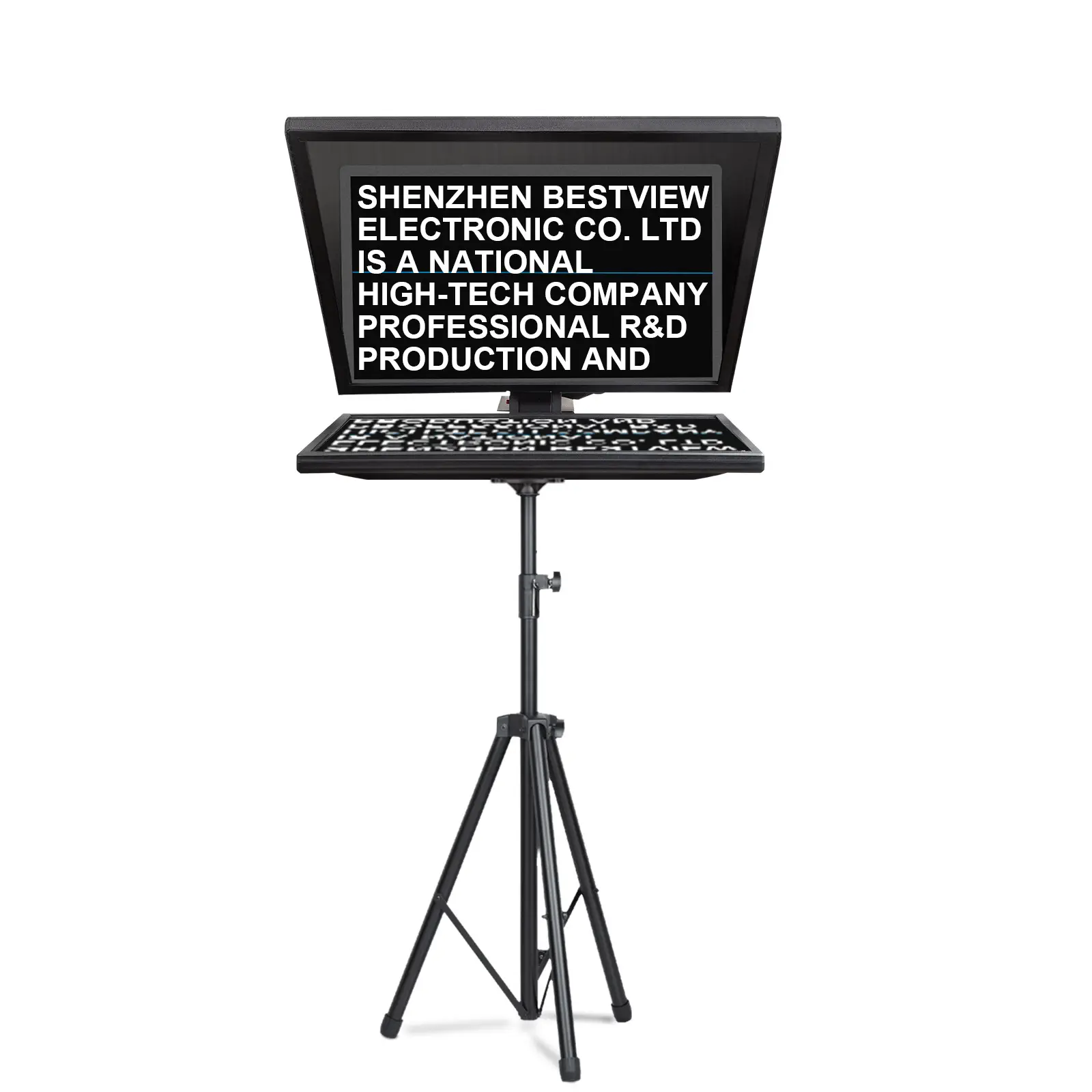 Desview 21,5 ''teleprompter set T22 teleprompter de transmisión profesional para videocámara DSLR cámara de cine con estuche portátil