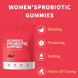 Groothandel Probiotische Vitamine Gummies 5 Miljard CFU's Cranberry Smaak Veganistisch Volwassenen Vrouwelijke Darm- en Botgezondheid Ondersteuning 60 Stuks Bulk - Product Image 5