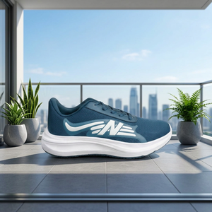 Zapatillas de correr de malla transpirable para hombre, zapatillas deportivas ligeras con cordones, calzado antideslizante con amortiguación, calzado de pista, calzado de malla transpirable para hombre - Product Image 6