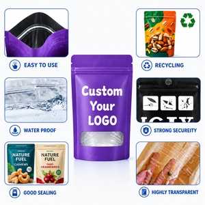 Sacs Mylar personnalisés découpés sur mesure, holographiques, refermables, en PE, vente en gros directe fabricant - Product Image 2