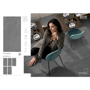 Carreaux de porcelaine effet marbre poli Vistaar Splash Azure Crema 600x1200mm, modernes, pour sol et mur - Product Image 4