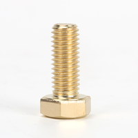 H62 Brass DIN 933 Full Thread Hexagon Head Bolt for Electrical and Industrial Assembly