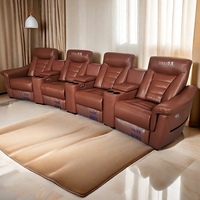 Usine chinoise de meubles de cinéma maison design moderne chaises de maison 3 places canapé intelligent confortable pour salle de cinéma
