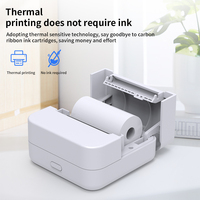 Printer Stiker Mini Portabel Bluetooth Uyin Y2C 58mm, Printer Foto Thermal Tanpa Tinta Nirkabel, Printer Label Thermal