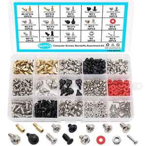 Computer Screws Set 502Pcs Standard Size For Pc Case Motherboard Fan And Nuts - Product Image 2