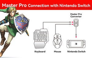 Pack Combo de Jeux Vidéo 7 en 1, <span class=keywords><strong>Clavier</strong></span> <span class=keywords><strong>et</strong></span> <span class=keywords><strong>Souris</strong></span> pour Jeux Vidéo, Adaptateur de Jeux - Product Image 4