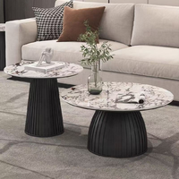 Table basse Wind Stone pour salon, bureau à domicile, style simple, luxe moderne, petite table basse avec rangement, durable