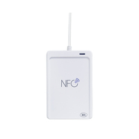 Lector RFID de 13,56 MHz, largo alcance, NFC, sin contacto, mensaje NDEF, lector de tarjetas de Control de acceso inteligente, ACR1552U-M1