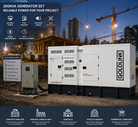 Vente directe usine OEM Générateur diesel silencieux avec capot 300KVA/240KW 330KVA 350KVA 380KVA à démarrage électrique pour usage commercial