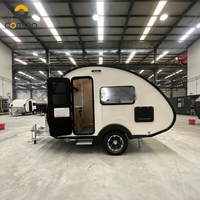 Caravane de camping tout-terrain légère pour voitures compactes, caravane d'expédition 4x4, camping-car sur mesure avec cuisine et salle de bain