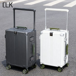 Unisex מכונת אלומיניום מסגרת מסך מטען רחב ידית קיבולת מזוודות zipperless שקית עגלה נשלפת מטען גלגל נשלף - Product Image 2