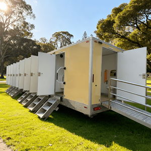 Baño Portátil, Sanitario Público, Remolque de Baño Móvil de Lujo Compatible con ADA, Baño Público VIP - Product Image 1