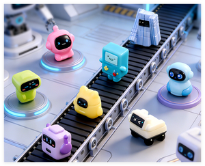 Regalo para niños, escultura Diy en miniatura 3D, figurita de <span class=keywords><strong>Robot</strong></span> coleccionable, fabricante de juguetes de resina para amantes de los juegos de Acuario, pantallas de escritorio - Product Image 6