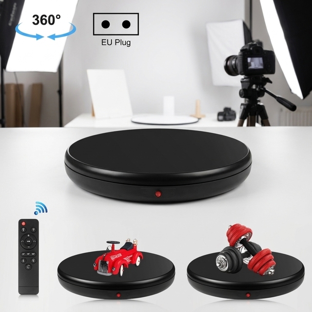 PULUZ 45cm Remote-Controlled Rotating Display Stand, Adjustable Speed, 100kg Load