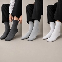 Chaussettes habillées pour hommes, sans couture, sans ressort, pour tenue formelle ou professionnelle
