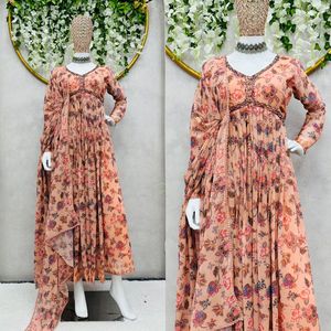 Nueva colección Hand Work Alia Cut Kurtis con Dupatta para Festival de mujeres y ropa de fiesta de India Export - Product Image 3