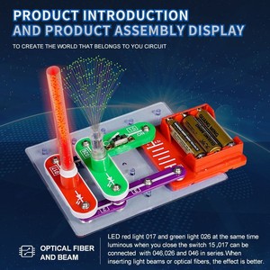Kit de Circuits Électroniques STEM pour Expériences Scientifiques : Blocs de Construction Éducatifs à Piles pour Garçons – Stimule l'Intérêt pour la Physique et les Dessins Animés - Product Image 4