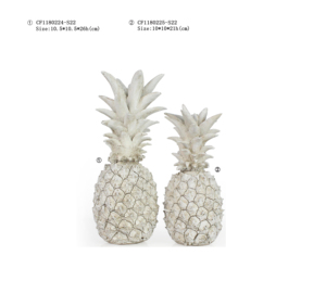 Commerci all'ingrosso 3D Ornamenti Resina Decorative Antique Finitura Ananas Oggetto Per Tavolo Decor - Product Image 6