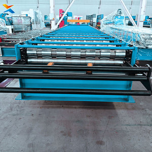 Máquina perfiladora <span class=keywords><strong>de</strong></span> tejas <span class=keywords><strong>de</strong></span> <span class=keywords><strong>acero</strong></span> corrugado IBR con control PLC, certificación CE Xinnuo, con engranajes y motor <span class=keywords><strong>de</strong></span> 380V, fácil operación. - Product Image 3