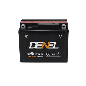 Batería de Motocicleta China de Venta Caliente <span class=keywords><strong>12V</strong></span> 6AH 6MF32l 6DM14 DENEL <span class=keywords><strong>YTX9</strong></span>-<span class=keywords><strong>BS</strong></span> - Product Image 3