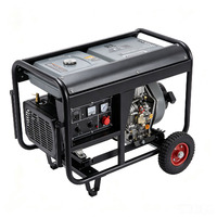 Générateur diesel portable 12 kW, refroidissement par air, démarrage électrique, triphasé 380 V 50 Hz, châssis ouvert pour la construction