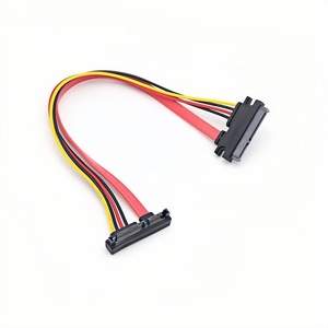 Cable de extensión de datos y alimentación Sata, 7 + 15 pines, macho a hembra, codo de 90 grados, núcleo de cobre para disco duro - Product Image 3