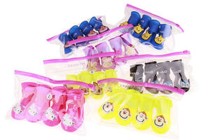 पालतू Antislip निविड़ अंधकार जूते आउटडोर Rainboots सिलिकॉन नरम रबर बारिश बूट कुत्ते के जूते - Product Image 5