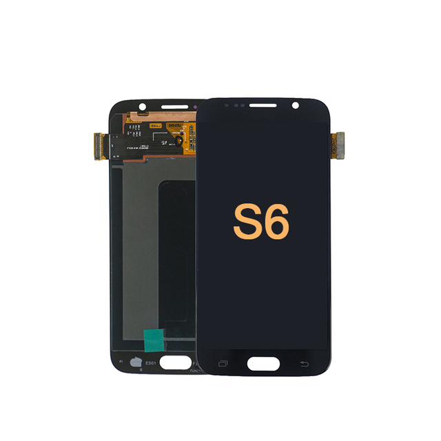 Mobile Phone Lcds Part Repair for Samsung S6 Edge Wholesale LCD Display Touch Screen Replacement Digitizer