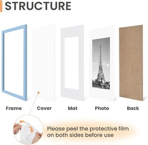 2023 New Listing Hot Sale School Wall Cheap Custom Decorative Family Wooden Photo <b>Frame</b> Wood Wall Picture <b>Frame</b> - Product Image 2