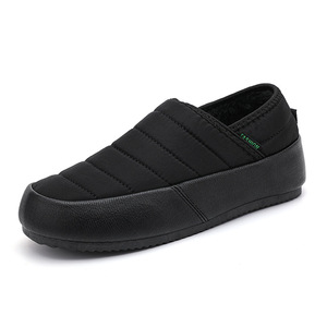 Pantuflas de Invierno 2025 para Hombre, Nuevo Estilo, Forradas de Felpa, Gruesas, Cálidas, Punta Redonda, Color Sólido, Impermeables, de Doble Capa, para Exteriores - Product Image 2