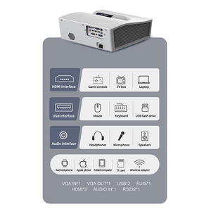 Proyector de TV láser 4K de 5500 lúmenes, 150 pulgadas, control remoto IR, enfoque automático, <span class=keywords><strong>WIFI</strong></span> Dual, <span class=keywords><strong>Bluetooth</strong></span> 5, proyector de TV láser portátil - Product Image 6