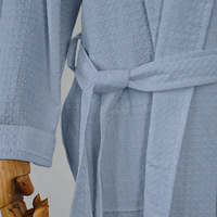 Peignoir de bain unisexe en coton gaufré, confortable, épais, avec col kimono, style enveloppant, pour hôtel, spa, villa, adultes, fournisseur de mariages