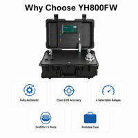 Calibrateur de pression hydraulique automatique Yuanhuatc YH800FW, testeur multifonctionnel de haute précision (0-100 MPa), portable, 0,05