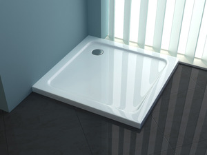 Plateau de <span class=keywords><strong>douche</strong></span> en fibre de verre diamant 90x90 pour salle humide et toilettes - Product Image 5
