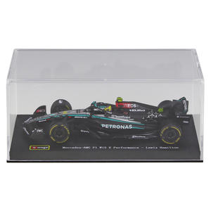 Modellino <span class=keywords><strong>Auto</strong></span> da Corsa Formula 1 in Scala 1:43, Argento 2024, in Lega Pressofusa, Stile F1 con Ruote Aperte, Espositore in Acrilico, da Collezione, Vendita all'Ingrosso - Product Image 1