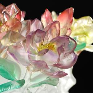 Vaso Cloisonne Magnolia Liuli con smalto vibrante fiore arte museo pezzo <span class=keywords><strong>di</strong></span> qualità collezione palazzo <span class=keywords><strong>di</strong></span> lusso - Product Image 6