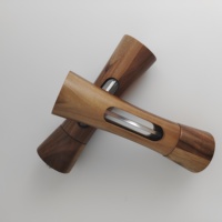 Ensemble moulin à sel et à poivre classique en bois d'acacia, réglage manuel de la grosseur, moulin à épices, outil de cuisine, cadeau