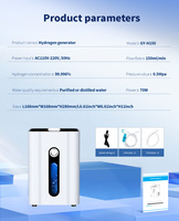Inhalateur d'hydrogène PEM portable 150 ml/min, générateur d'hydrogène moléculaire pur à 99,996 % pour usage domestique