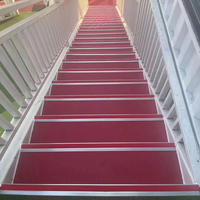 Profilé de bordure antidérapant en aluminium moderne en forme de L pour marches de carrelage, marbre, métal, finition d'escalier, moulure de classe B1
