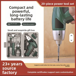 WKC 3.6V <b>Screwdriver</b> Tool <b>Set</b> 20Pc Household Machine Drill With Small Hand for Home Use 1 Year Warranty Steel Wkc-20 Pull-along - Product Image 4