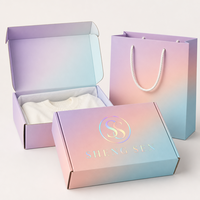 Cajas de Papel Biodegradables Personalizadas con Logotipo, Materiales Reciclados, Cajas de Envío Extra Resistentes para Ropa