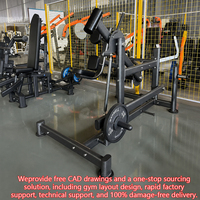 Machine à soulever des poids pour les fessiers en position debout avec coussinets de soutien pour l'extension des hanches et l'entraînement des fessiers en salle de sport commerciale