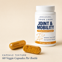 Capsules végétales en forme de coquille, mélange pour la mobilité, étiquette personnalisée, pot de 60 unités, ODM, végétal