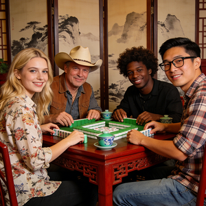 Juego de Mahjong Tradicional Chino de 144 Piezas con Estuche de Plástico, Fichas de Tamaño Completo para Noche de Juegos en Familia, Gran Venta en EE. UU. y la UE - Product Image 5