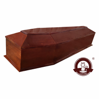 Ataúd de Madera Maciza con Certificación FSC, Estilo Europeo, Personalizable, Directo de Fábrica